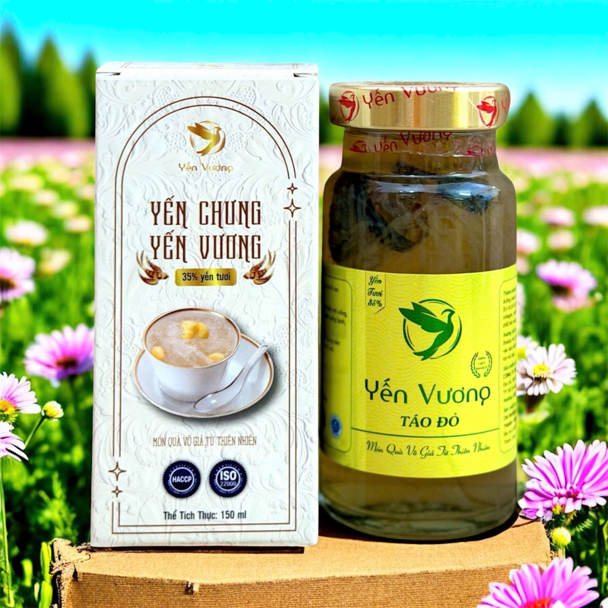 Hũ yến Vương 140ml có hộp Táo Đỏ